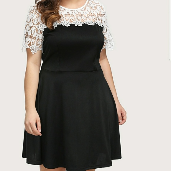 Dresses & Skirts - *1 XL LEFT!* Plus Size Lace Detail Dress